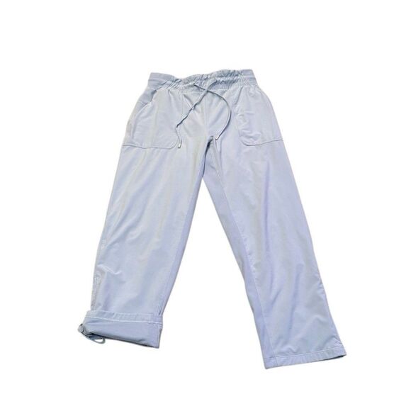 Lululemon Womens Beyond the Studio Lined Crop Pants Size 8 Blue - Picture 1 of 10
